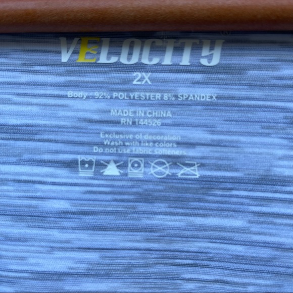 Plus size active shirt Velocity Women’s Pullover Top Shirt Gray V Neck n… - Picture 3 of 7